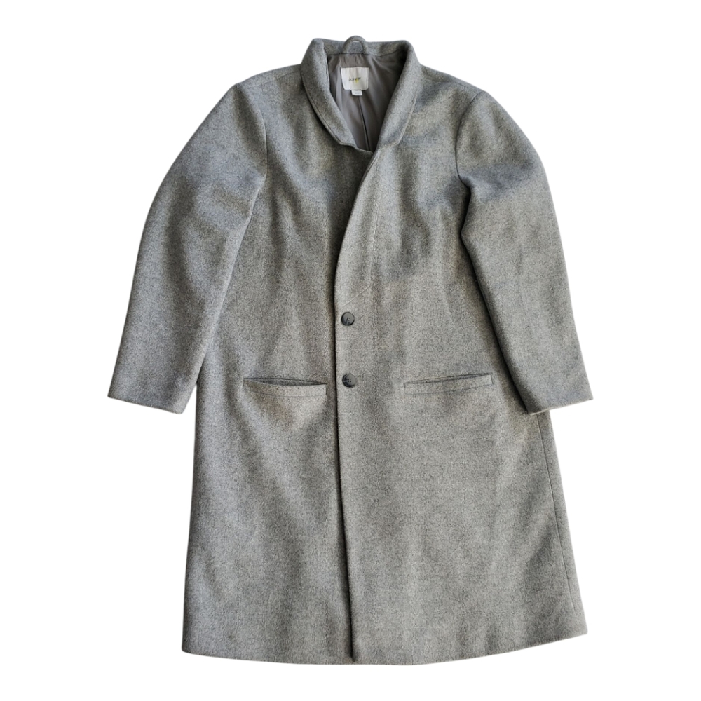Wool Old Navy Collard Coat Knee Length Long Sleeve Heavy Fully Lined Winter Coat